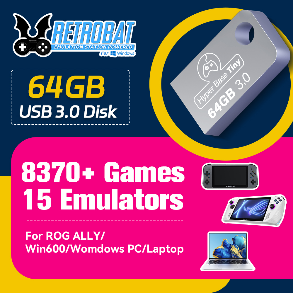 Retro Gaming Kiosk - JMachen 64GB Portable USB 3.0 Game