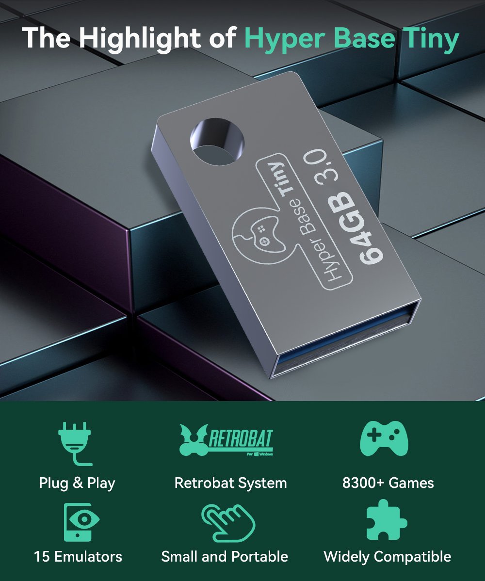 JMachen 64GB Portable USB 3.0  - Retro Gaming Kiosk recension och pris
