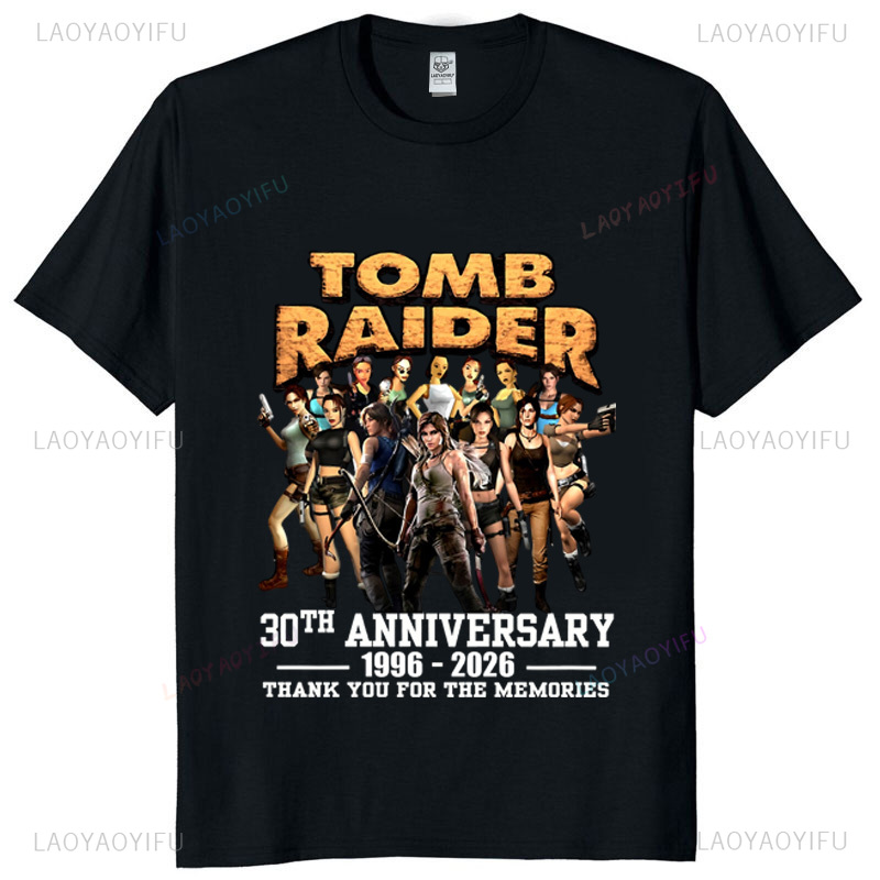 Tomb Raider 30th Anniversary U - Retro Gaming T Shirt recension och pris